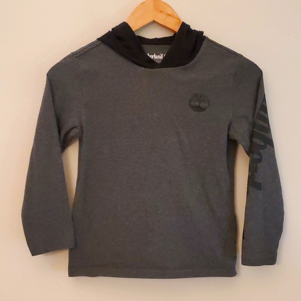 Timberland long sleeve hooded crew neck heavyweight knit top tshirt - Picture 1 of 7